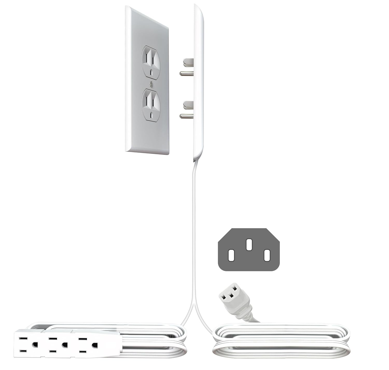 5-Foot C13 TV Cord Kit for Standard Outlets