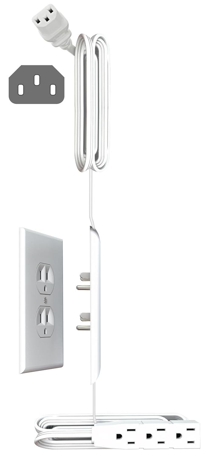 6-Foot C13 TV Cord Kit for Standard Outlets